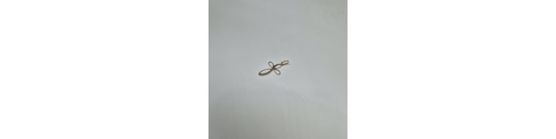 PENDENTE CROCE EnricoOro X26.0173 MARTELLATA E LUCIDA ORO GIALLO