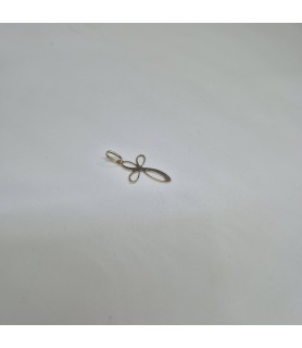 PENDENTE CROCE EnricoOro X26.0173 MARTELLATA E LUCIDA ORO GIALLO