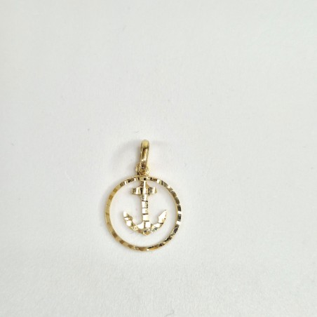 PENDENTE EnricoOro X24.2795 ANCORA GIALLO UNISEX 18KT