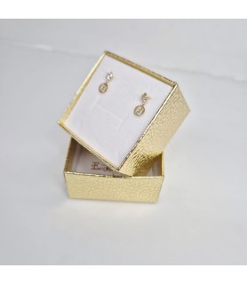ORECCHINO EnricoOro X24.2765 DOPPIA F PUNTO LUCE GIALLO DONNA