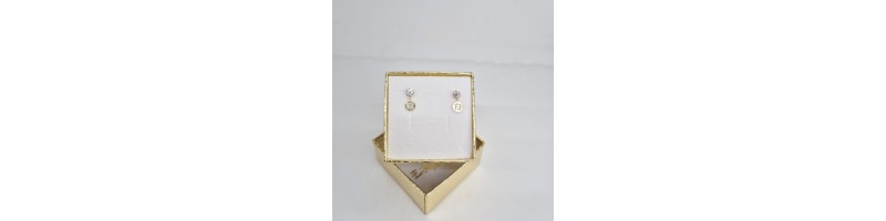 ORECCHINO EnricoOro X24.2765 DOPPIA F PUNTO LUCE GIALLO DONNA