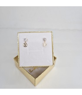 ORECCHINO EnricoOro X25.0325 VL  PUNTO LUCE GIALLO DONNA
