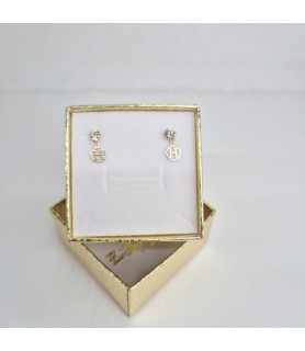 ORECCHINO EnricoOro X24.1933  CON H   PUNTO LUCE GIALLO DONNA