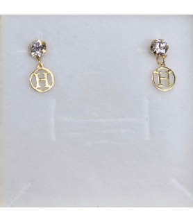 ORECCHINO EnricoOro X24.1933  CON H   PUNTO LUCE GIALLO DONNA