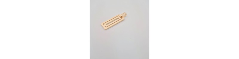 PENDENTE 1AR TARGA RETTANGOLARE GIALLO