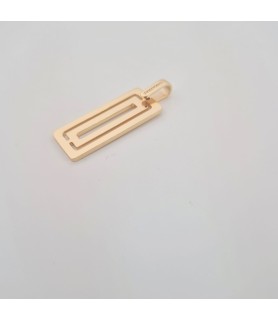 PENDENTE 1AR TARGA RETTANGOLARE GIALLO