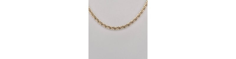 CATENA ONAIS F26.4451CA OCCHIO DI TIGRE ARGENTO 925 GIALLO