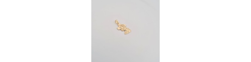 PENDENTE ONAIS F25.3368PA VOLTO DI GESU' E CROCE ARGENTO 925 GIALLO
