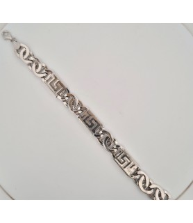 BRACCIALE ONAIS F25.4807BA OCCHIO DI TIGRE E GRECHE ARGENTO 925 BIANCO