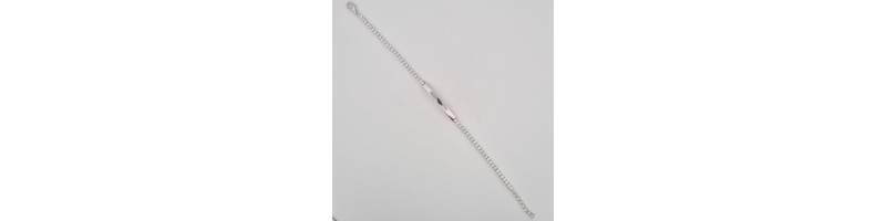 bracciale onais F26.0956  tennis zirconi e placchetta personalizzabile argento 925 bianco