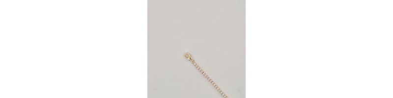 PROMO Onais bracciali tennis con zirconi bianchi e placchetta con personalizzazione omaggio argento 925 bianco e giallo