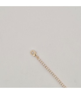 PROMO Onais bracciali tennis con zirconi bianchi e placchetta con personalizzazione omaggio argento 925 bianco e giallo