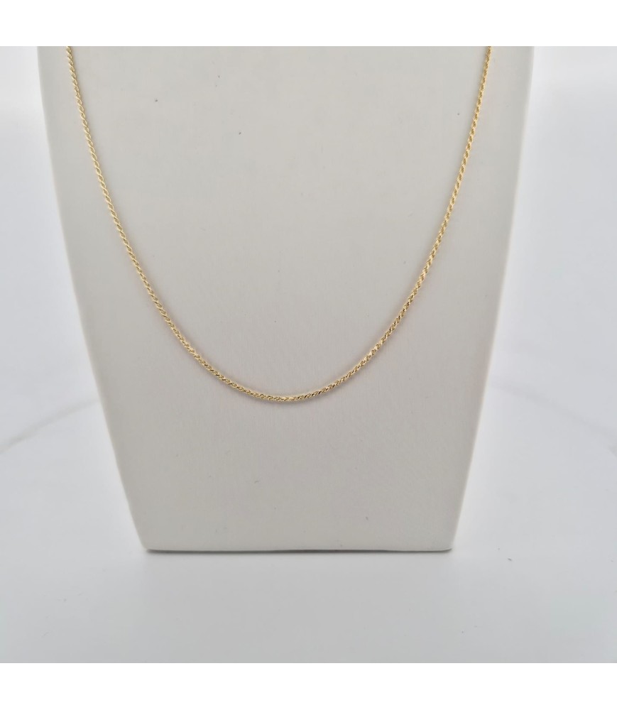 Catena Onais F26.4702 modello corda 50 cm argento 925 giallo