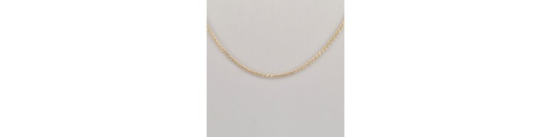 Catena Onais F26.4702 modello corda 50 cm argento 925 giallo