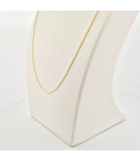 Catena Onais corda 50 cm e pendente madonnina miracolosa zirconata argento 925 giallo