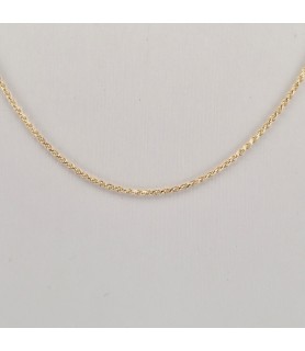 Catena Onais corda 50 cm e pendente madonnina miracolosa zirconata argento 925 giallo