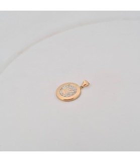 Pendente Enricooro X23.2060 corona zirconato oro giallo 18kt