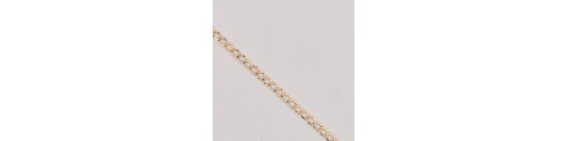 Completo Enricooro catena groumette pendente corona zirconio e bracciale groumette giallo 18kt