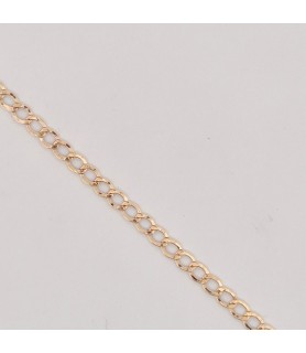 Completo Enricooro catena groumette pendente corona zirconio e bracciale groumette giallo 18kt