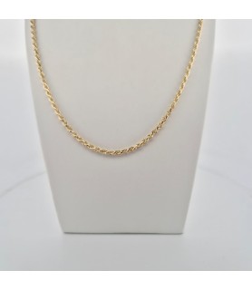 Catena Onais F24.7075 corda 60 cm argento giallo