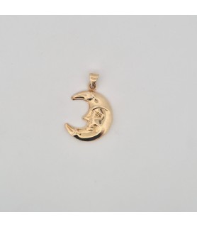 Pendente Onais F24.6166  luna elettroformata argento giallo 925