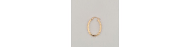Orecchini Enricooro X26.0143 ovale giallo 18kt