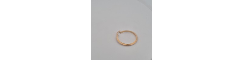 Orecchini Enricooro X24.3978 cerchio greche giallo