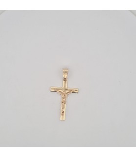 Catena Onais marinara e croce classica con Gesu' argento giallo