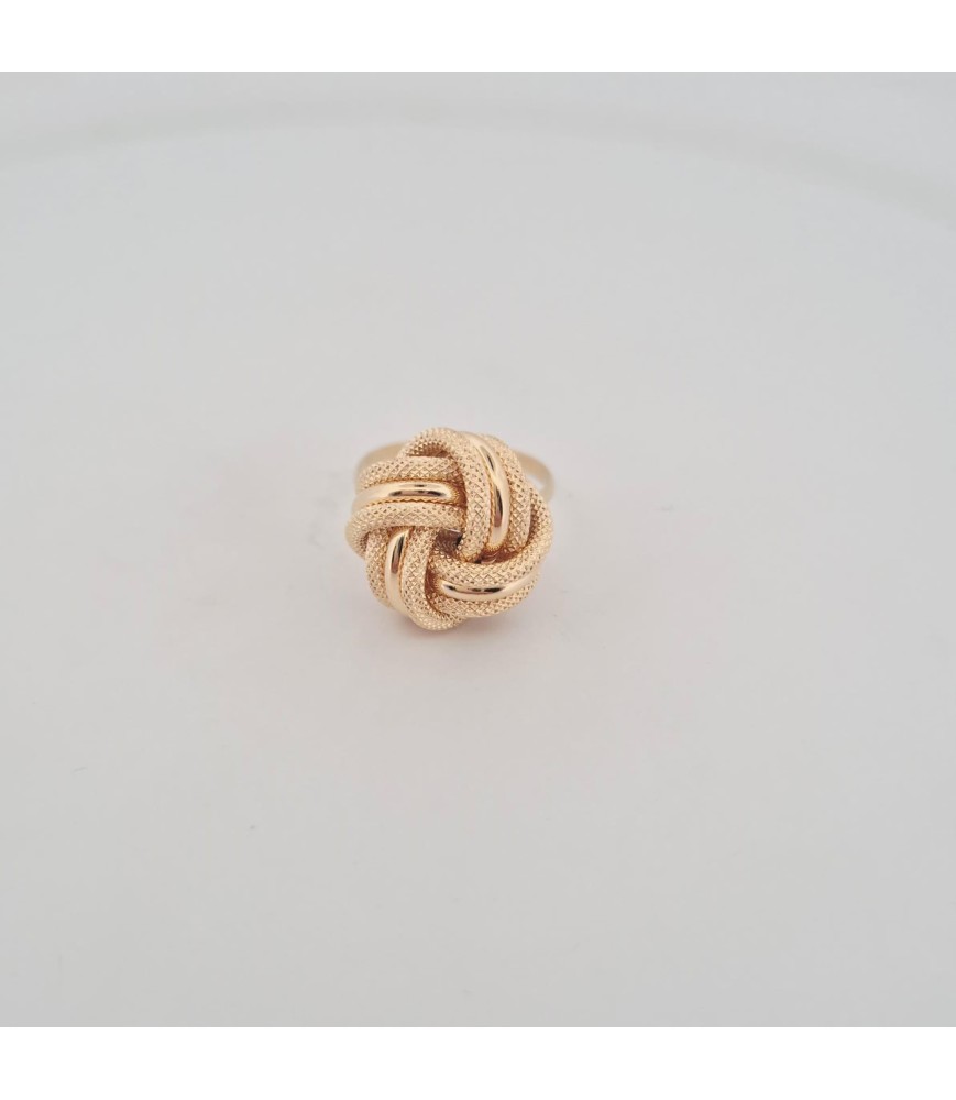 Anello Enricooro X26.1089 nodo algerino grande  giallo