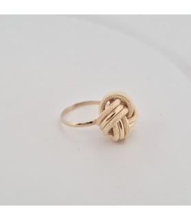 Anello Enricooro X26.1089 nodo algerino grande  giallo