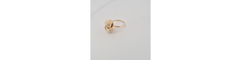 Anello Enricooro X26.1089 nodo algerino grande  giallo