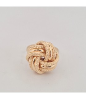 Anello Enricooro X26.1089 nodo algerino grande  giallo