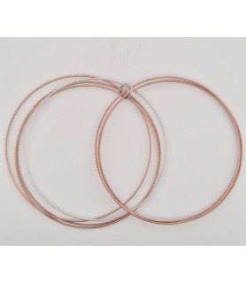Bracciale Onais F20.01276 filo rigido argento bianco e rosè donna