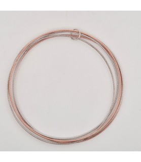 Bracciale Onais F20.01279 filo rigido argento bianco e rosè donna