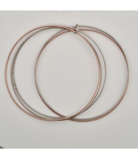Bracciale Onais F20.01279 filo rigido argento bianco e rosè donna