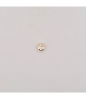 Pendente Enricooro X25.1446 punto luce con zircone giallo
