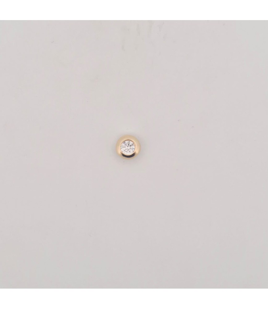 Pendente Enricooro X25.1446 punto luce con zircone giallo