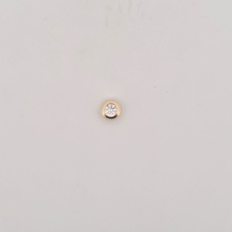 Pendente Enricooro X25.1446 punto luce con zircone giallo