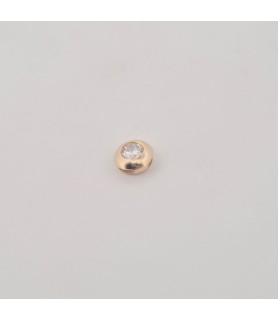 Pendente Enricooro X25.1446 punto luce con zircone giallo