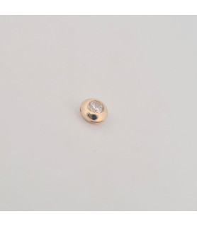 Pendente Enricooro X25.1446 punto luce con zircone giallo