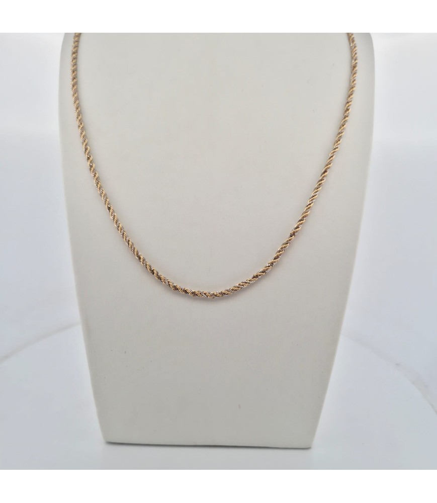 Catena Enricooro S11964 corda bicolore oro giallo