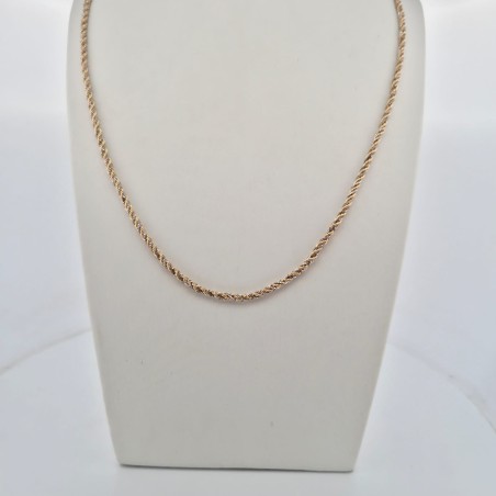 Catena Enricooro S11964 corda bicolore oro giallo