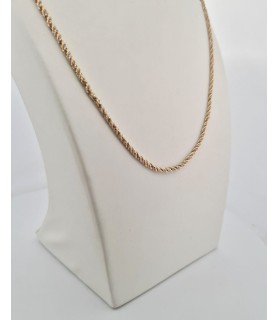 Catena Enricooro S11964 corda bicolore oro giallo