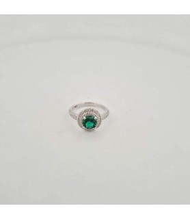 Anello Morellato SAIW278012 zirconato con pietra verde argento 925
